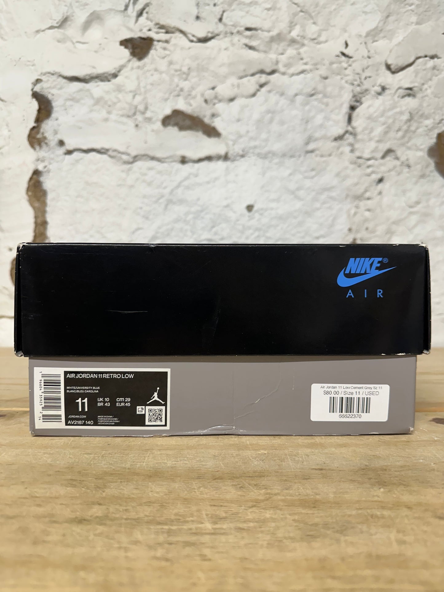 Air Jordan 11 Low Cement Grey Sz 11
