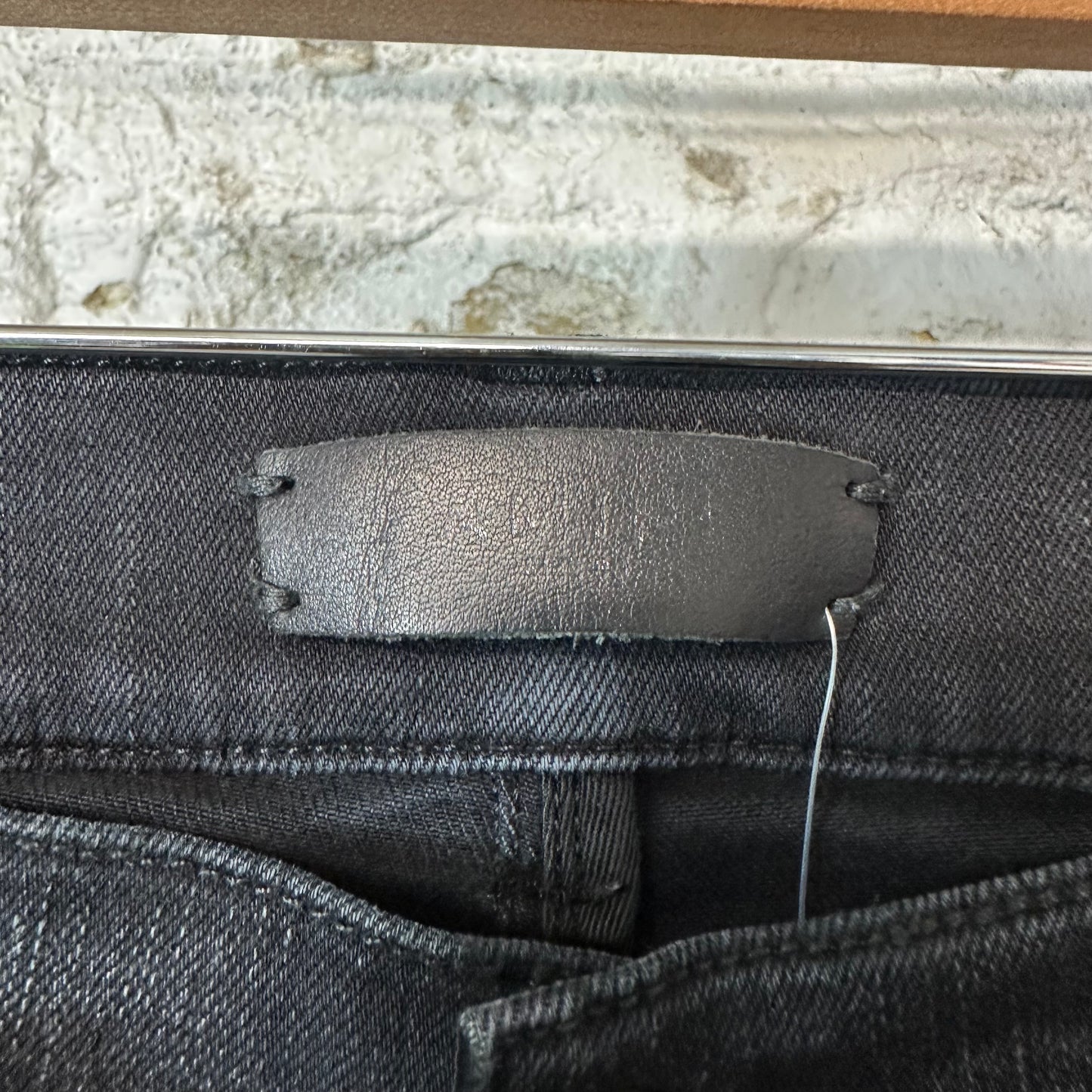 Amiri MX1 Camo Patch Black Denim Jeans Sz 30