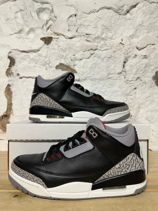 Air Jordan 3 Black Cement Sz 9