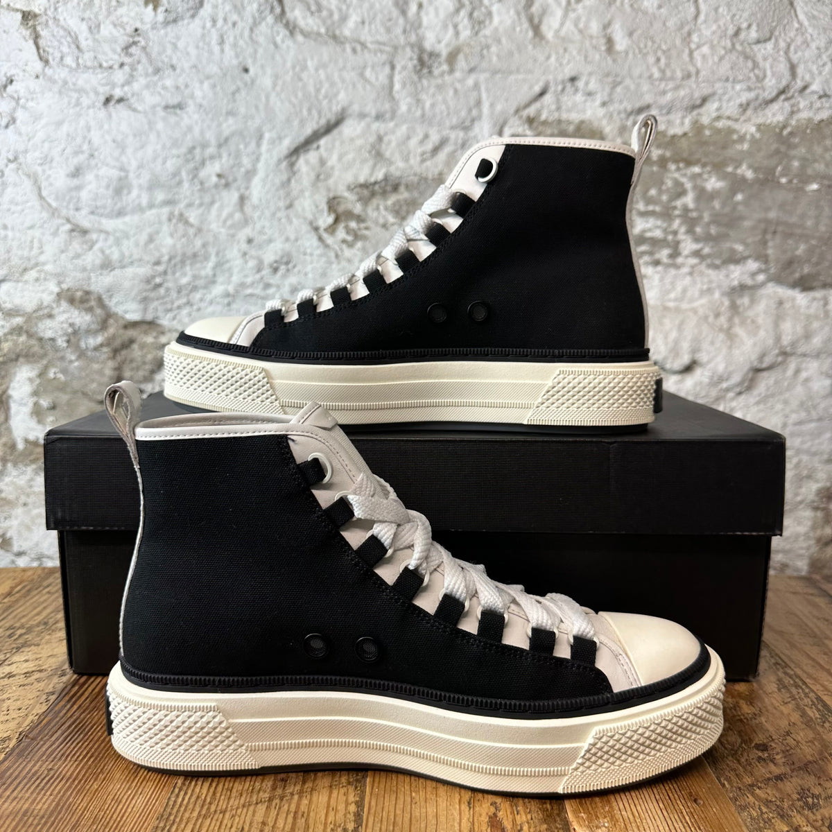 Amiri High MA Court Black White Sneaker Sz 8 (41)