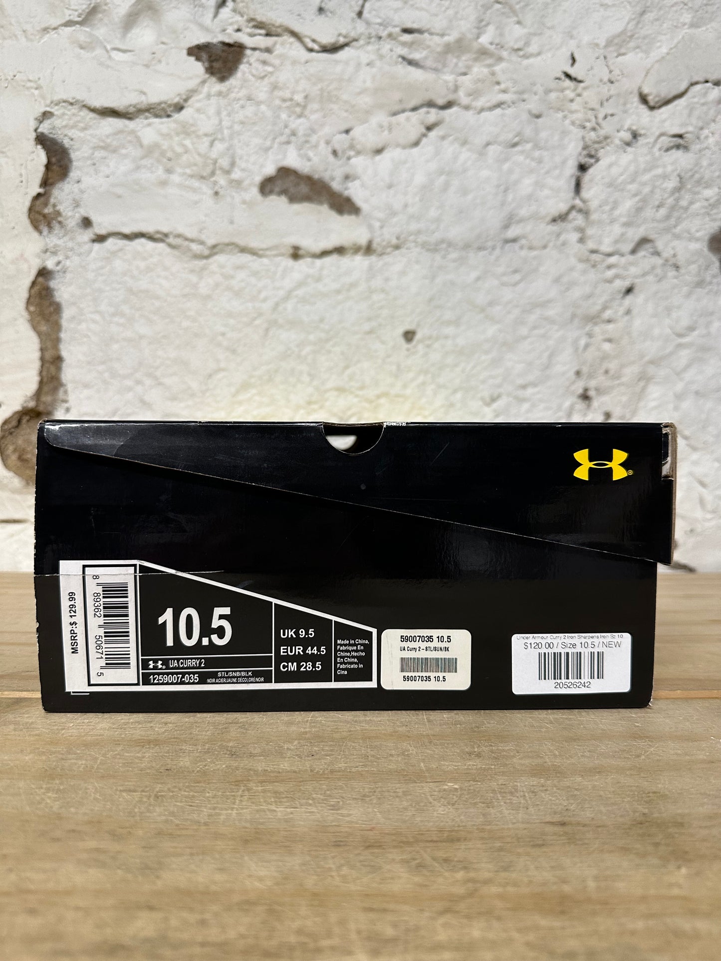 Under Armour Curry 2 Iron Sharpens Iron Sz 10.5 DS