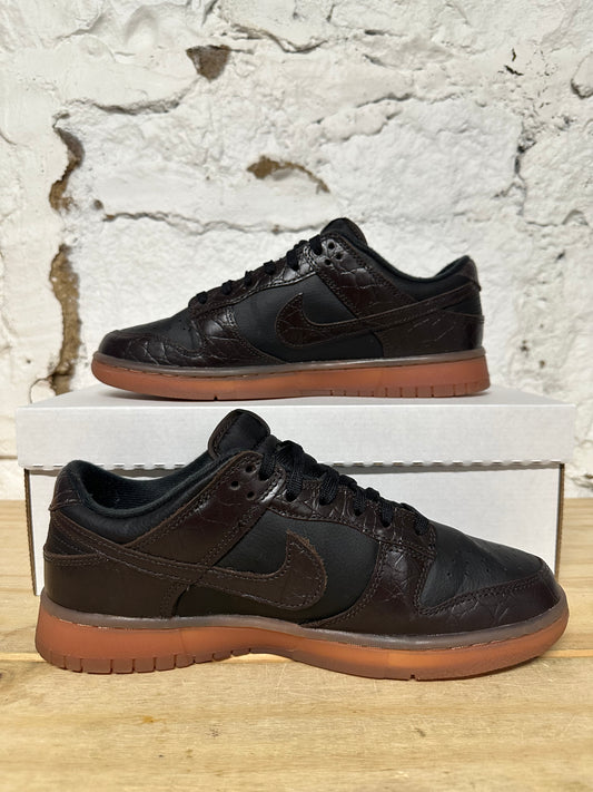 Nike Dunk Low Velvet Brown Black Sz 9