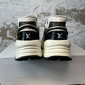 Louis Vuitton Brown Monogram Black White Run 55 Sneaker Sz 6 (38.5)