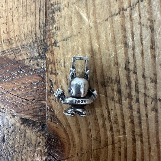 Chrome Hearts Foti Harris Teeter Silver Zipper Pendant