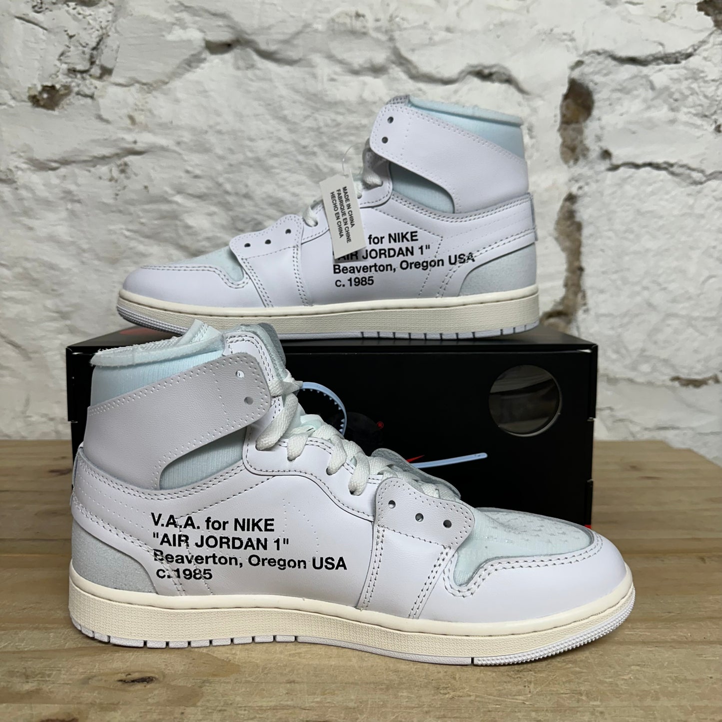 Air Jordan 1 High Virgil Abloh Archive Alaska Sz 10.5 DS