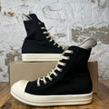 Rick Owens High Hollywood Black MIlk Sneaker Sz 8 (41)