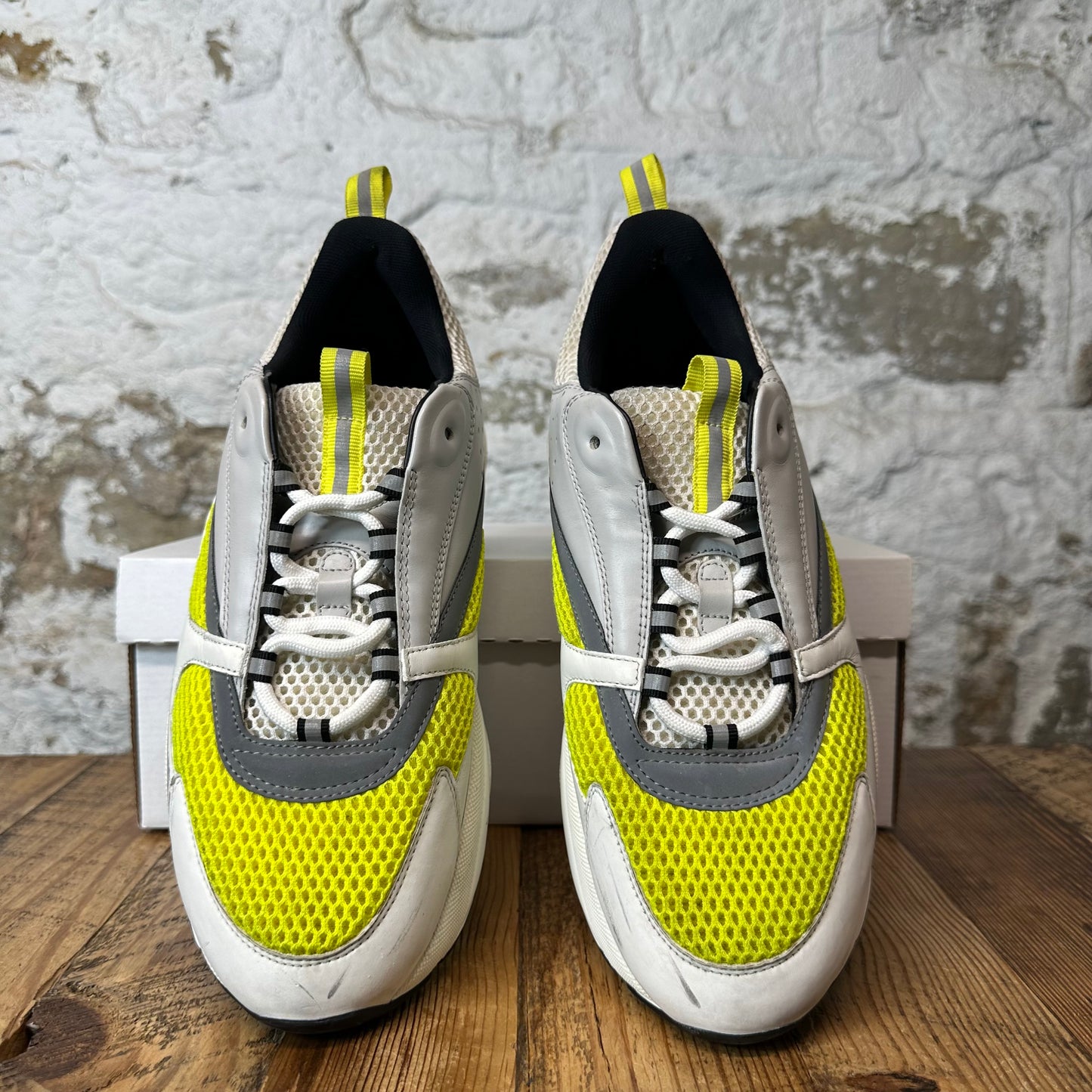 Dior B22 Grey White Yellow Sneaker Sz 12 (45)