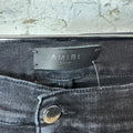 Amiri MX1 Black White Woven Black Denim Jeans Sz 38