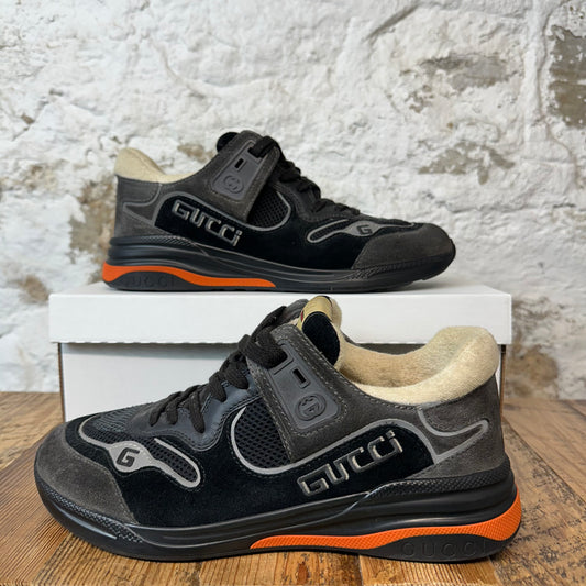 Gucci Ultrapace Black Gray Sneaker Sz 9 No Box