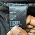 Amiri Knee Hole Plain Black Denim Jeans Sz 36