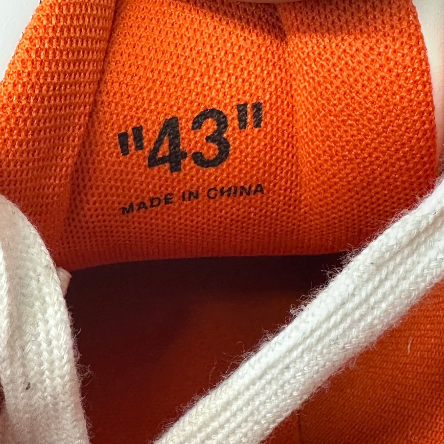 Off-White Out Of Office Navy Orange Sneaker Sz 10 (43)