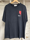 Rhude Red Logo Black T-Shirt Sz S