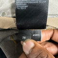 Amiri MX1 Black Leather Thrasher Dirty Blue Denim Jeans Sz 36