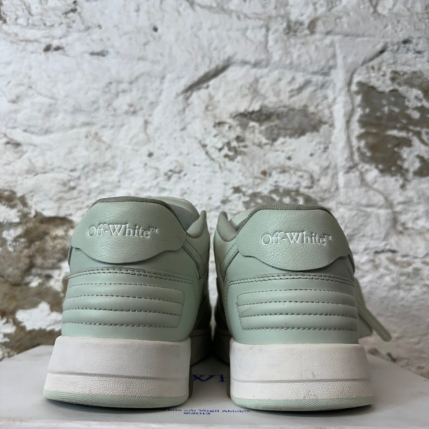 Off White Out of Office Mint Green White Sneaker Sz 10 (43)