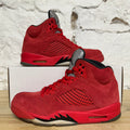 Air Jordan 5 Red Suede Sz 9