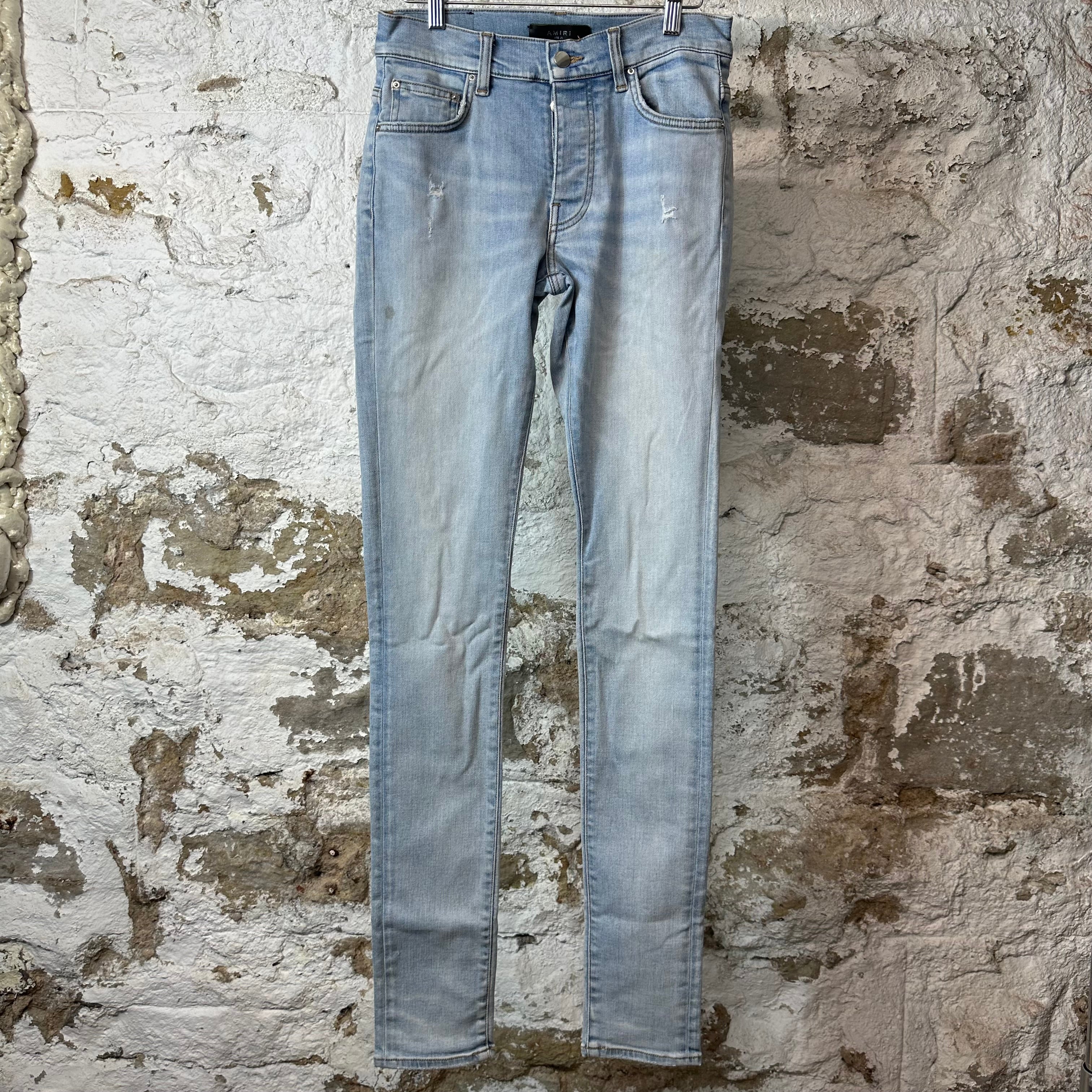 Amiri Plain Light Blue Denim Jeans Sz 28