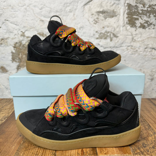 Lanvin Curb Multicolor Lace Black Sneaker Sz 9 (42)
