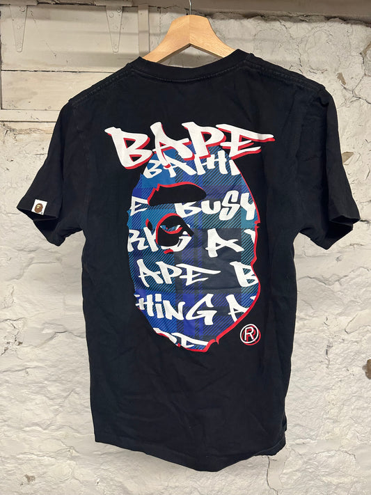 Bape Ape Shall Never Kill Ape Black Spell T-shirt Sz S