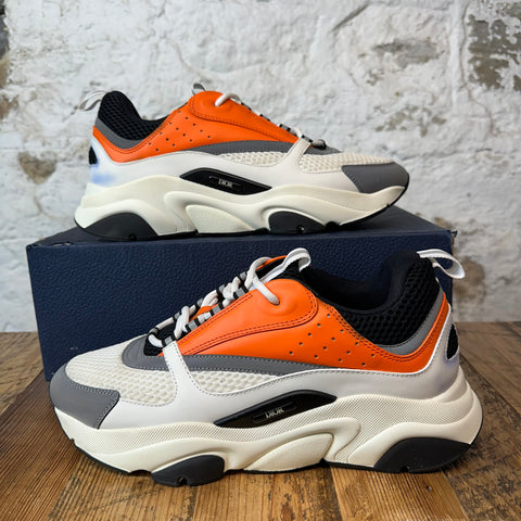 Dior B22 Orange White Black Sneaker Sz 10 (43)