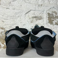 Lanvin Curb Blue Black Lace Blue Black Sneaker Sz 15 (48) No Box