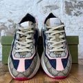 Gucci Rhyton Navy Pink White Sneaker Sz 4.5 (36.5)