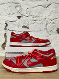 Nike Dunk Low Off-White University Red Sz 15