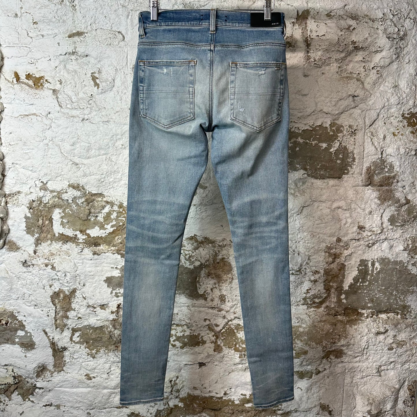 Amiri Plain Lightwash Blue Denim Jeans Sz 28