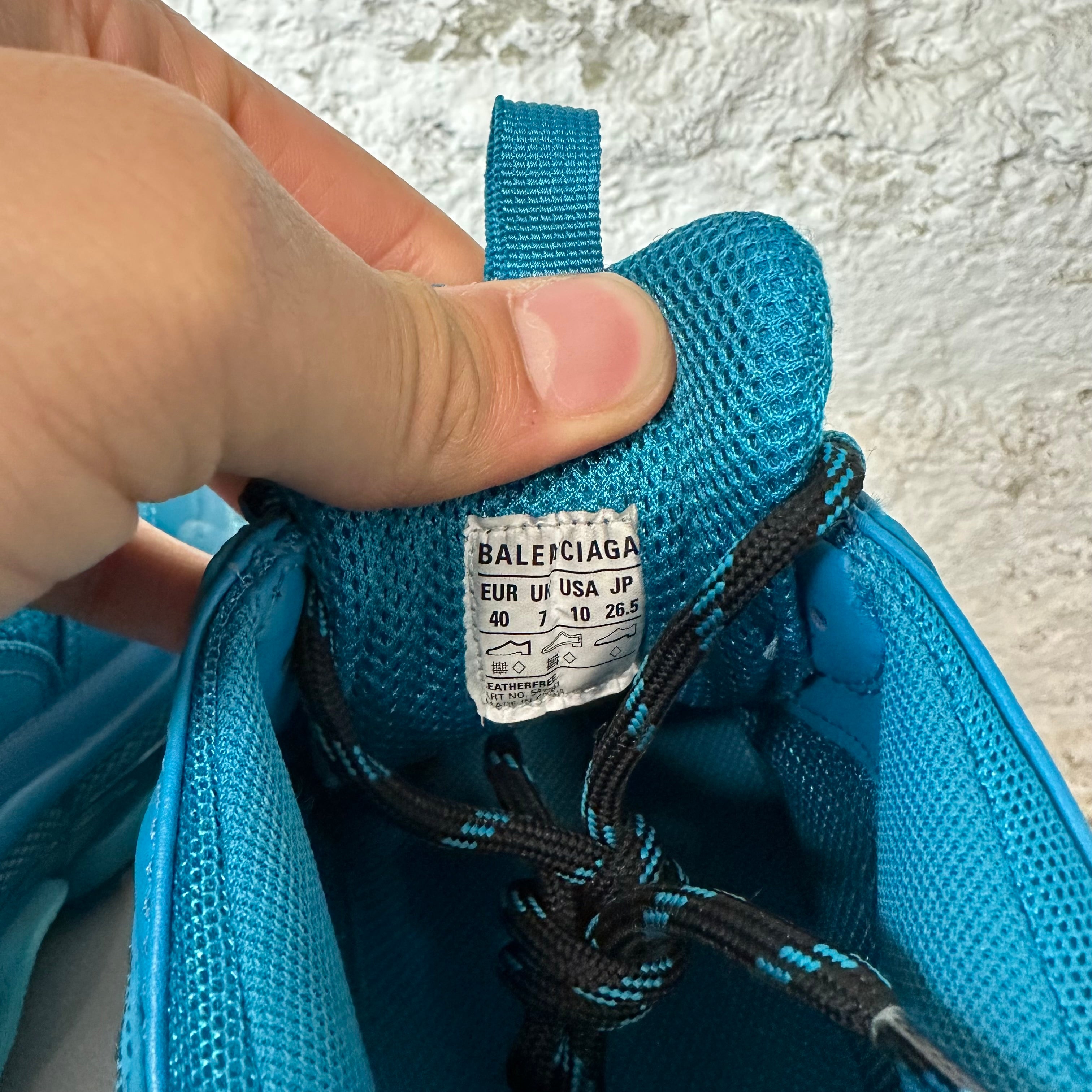 Balenciaga Triple S Teal Blue Sneaker Sz 7 (40) – The