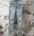 Amiri MX1 Tie Dye Blue Denim Jeans Sz 32