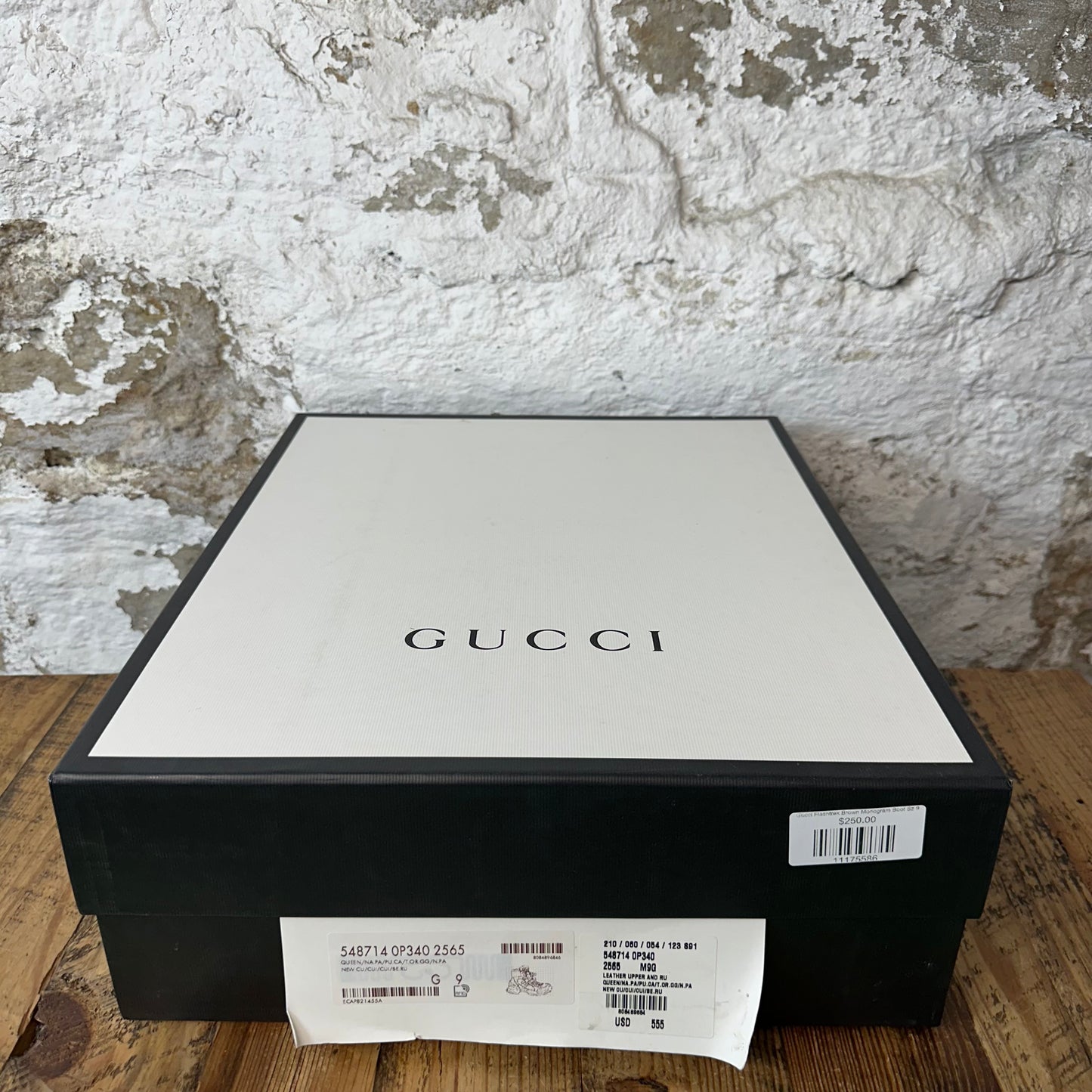 Gucci Flashtrek Brown Monogram Boot Sz 9