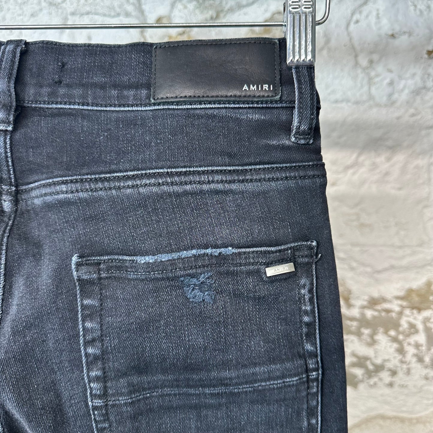 Amiri Mx1 Red Tie Dye Black Denim Jeans Sz 30
