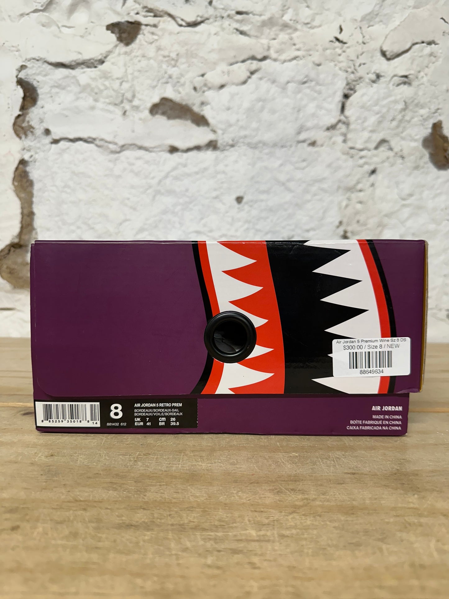 Air Jordan 5 Premium Wine Sz 8 DS