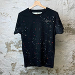 Off White Multi Color Paint Splatter T-shirt Sz M