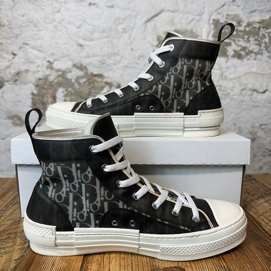 Dior B23 High Oblique Black White Sneaker Sz 9 (42)