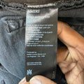 Amiri Vintage Logo Distressed Black Denim Jeans Sz 29