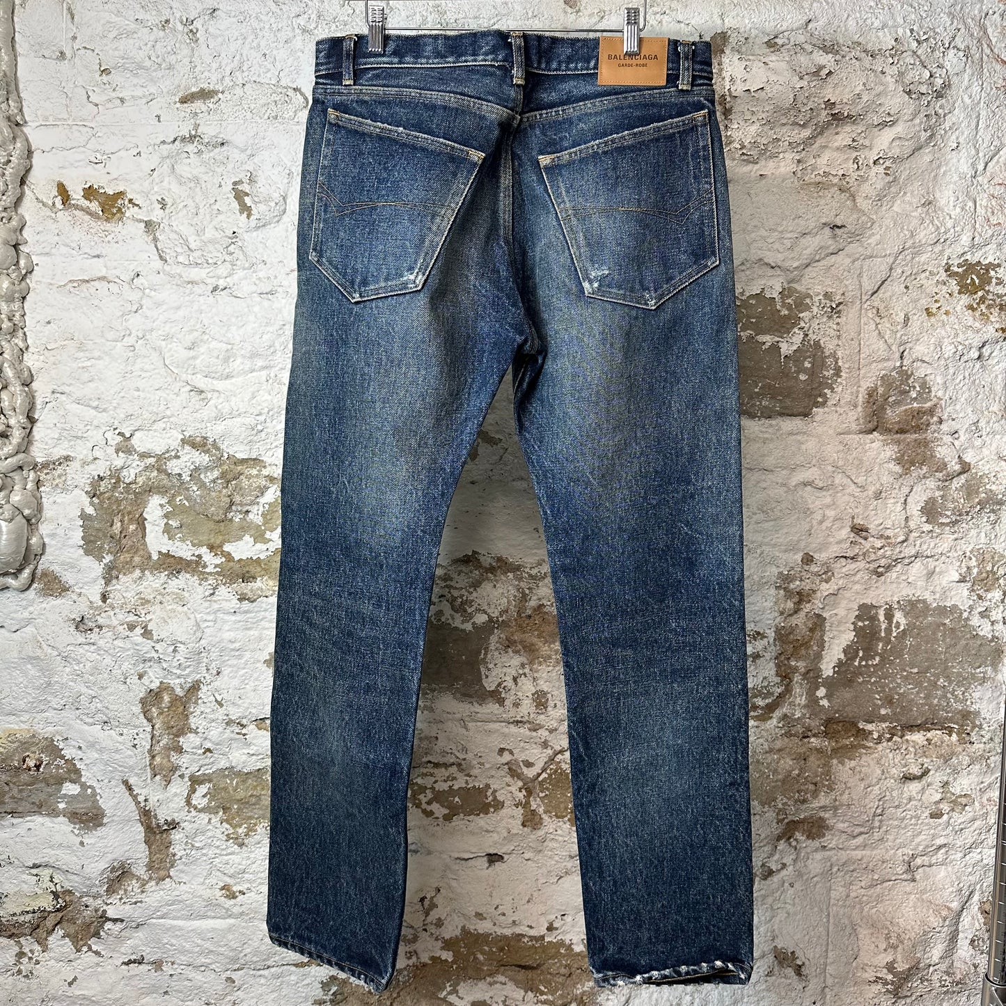 Balenciaga Garde-Robe Heavy Blue Jeans Sz 33 DS