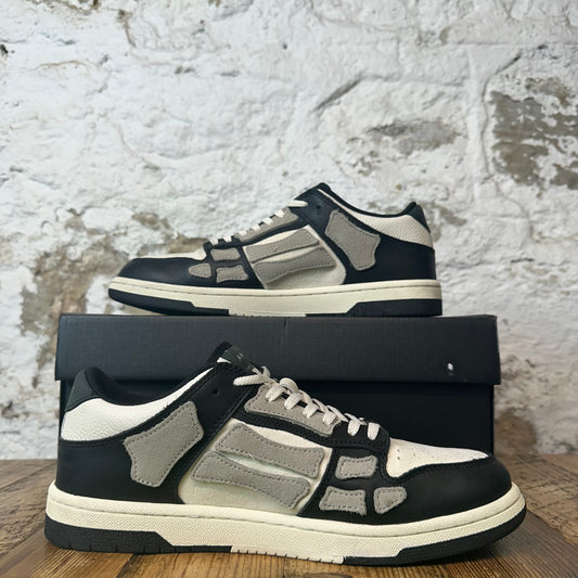 Amiri Grey Skeleton Black Cream Suede Sneaker Sz 9 (42)