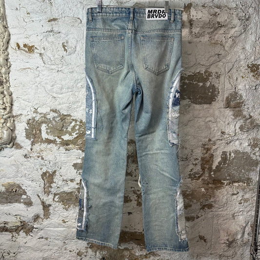 Who Decides War Sky Blown Blue Denim Jeans Sz 30