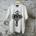 Who Decides War Black Cross T-shirt White Sz XXL