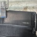 Amiri Fringe Wire Black Denim Jeans Sz 38