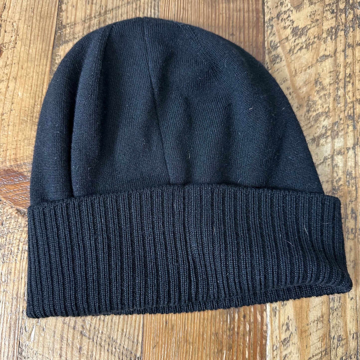 Givenchy Ribbed Embroidered Logo Black Beanie