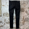 Amiri MX1 Brown Suede Black Denim Jeans Sz 33