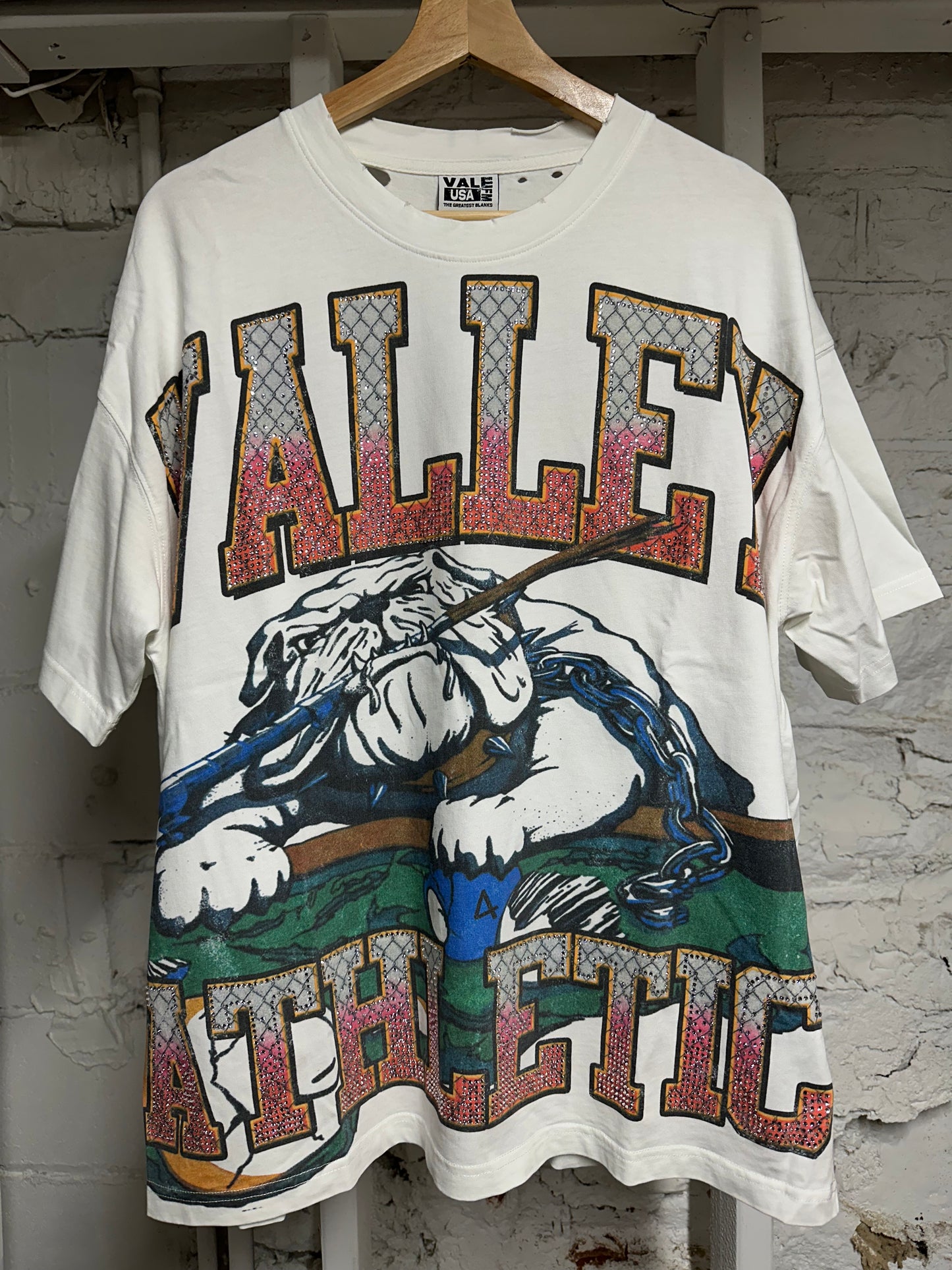 Vale Buldog T-Shirt White Sz M