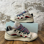Lanvin Curb Multicolor Lace Gray Black Sneaker Sz 11 (44)