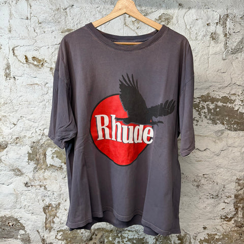 Rhude Eagle Logo T-shirt Brown Sz L