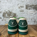 Louis Vuitton Green White Trainer Sneaker Sz 10.5 (9LV)