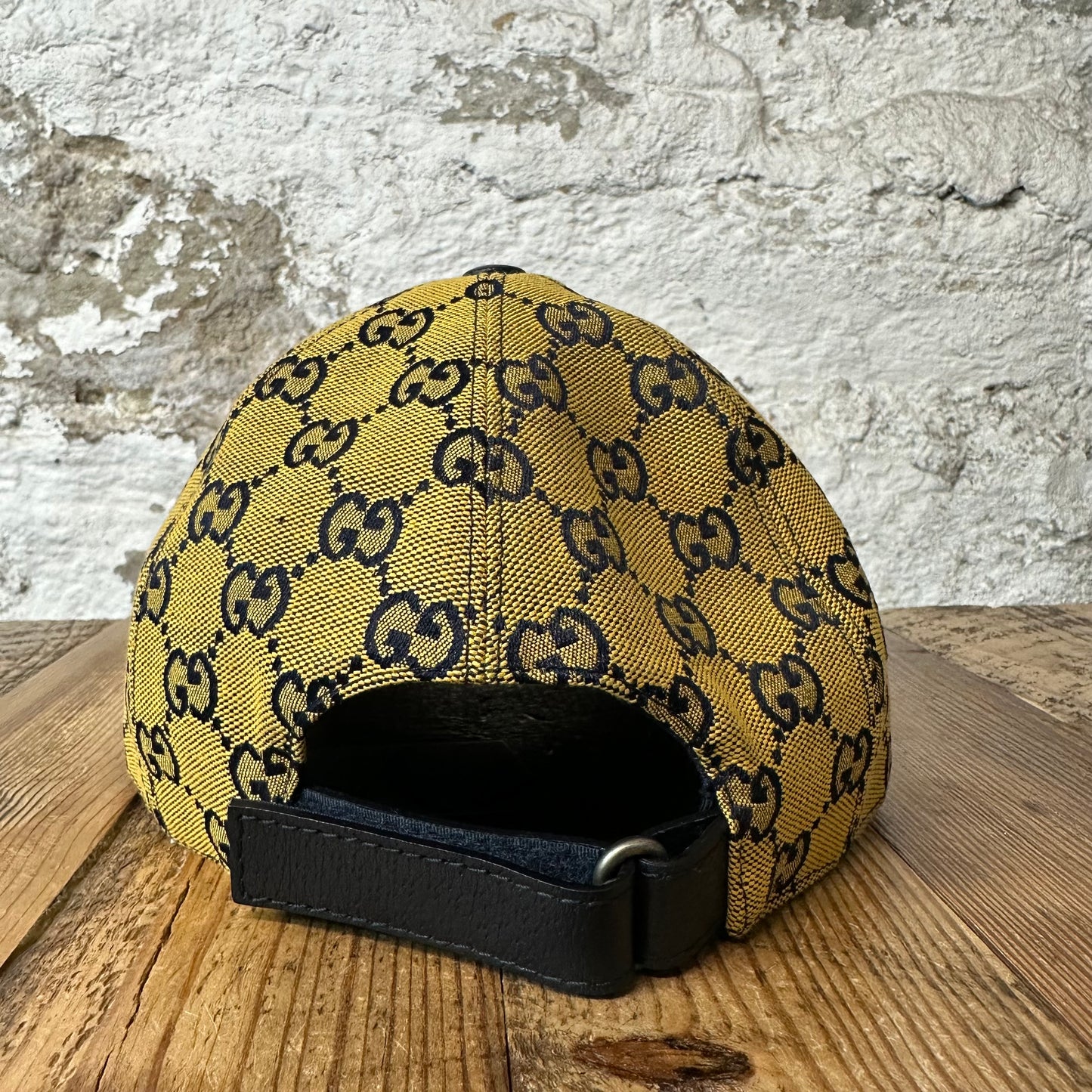 Gucci Yellow Monogram Hat Sz XXL