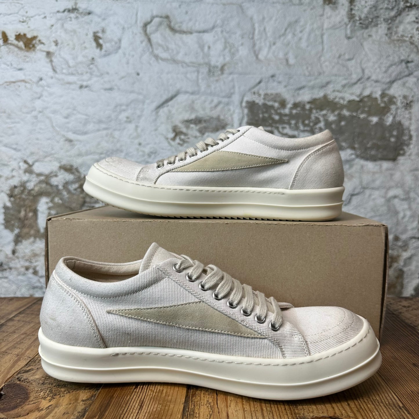 Rick Owens Vintage Cream Milk Sneaker Sz 10 (43)
