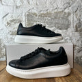 Alexander McQueen Black White Sole Sneaker Sz 6.5 (39)