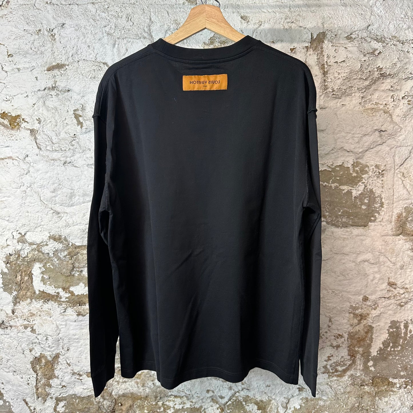 Louis Vuitton Rainbow Fade Spell Black Long Sleeve Sz XL
